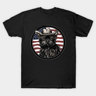 Patriotic Affenpinscher T-Shirt